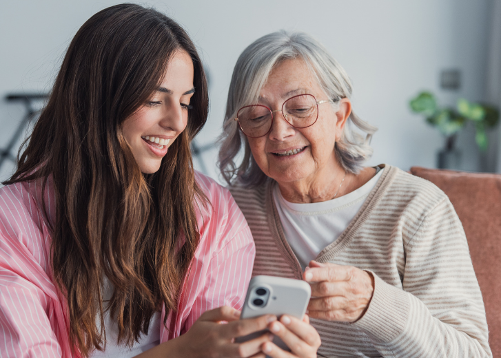 daughter with mother discussing retirement strategies
